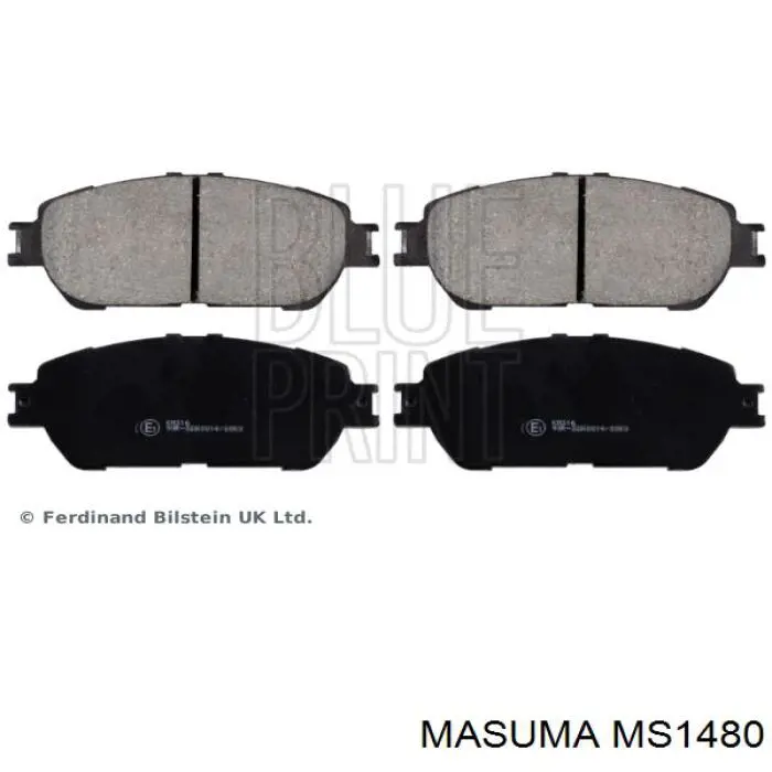 Sapatas do freio dianteiras de disco Masuma MS1480 preço, a partir de 38,85 USD