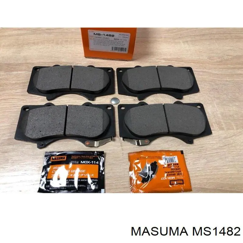 Sapatas do freio dianteiras de disco Masuma MS1482 preço, a partir de 31,38 USD