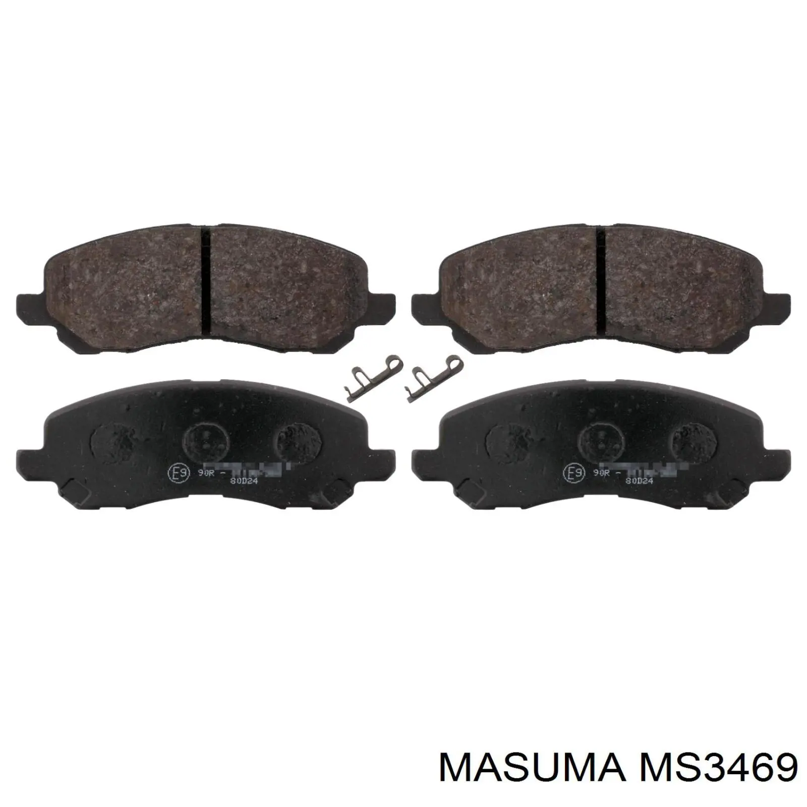 MS3469 Masuma Sapatas do freio dianteiras de disco