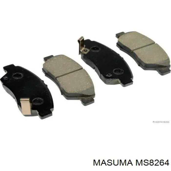Compre MS8264 Masuma Sapatas do freio dianteiras de disco