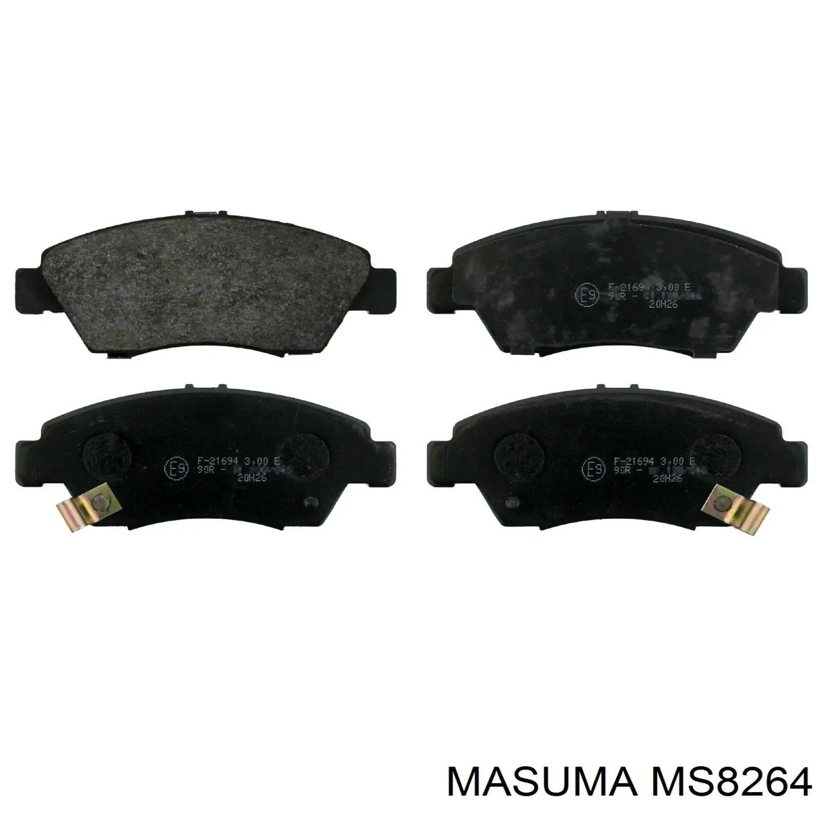 MS8264 Masuma Sapatas do freio dianteiras de disco