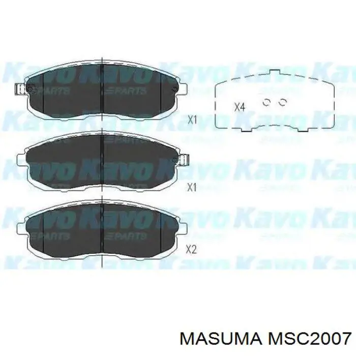 Compre MSC2007 Masuma Sapatas do freio dianteiras de disco
