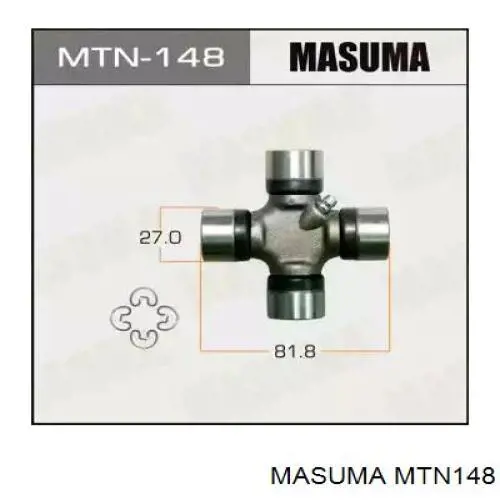MTN148 Masuma Cruzeta da junta universal traseira
