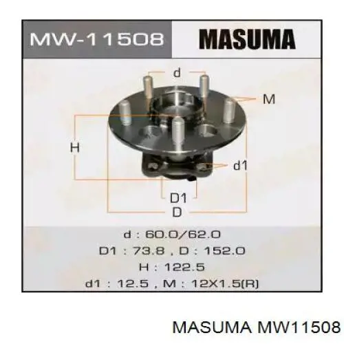 MW11508 Masuma Cubo traseiro