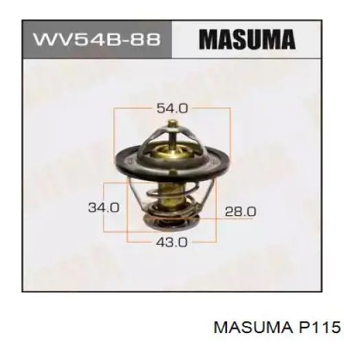 Compre P115 Masuma Vedante de caixa do termostato
