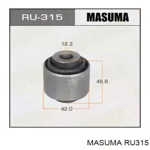 RU315 Masuma Bloco silencioso do braço oscilante superior traseiro