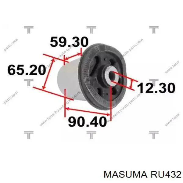 Compre RU432 Masuma Bloco silencioso de viga traseira (de plataforma veicular)