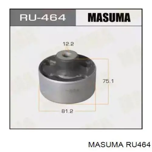 RU464 Masuma Bloco silencioso do braço oscilante inferior traseiro longitudinal