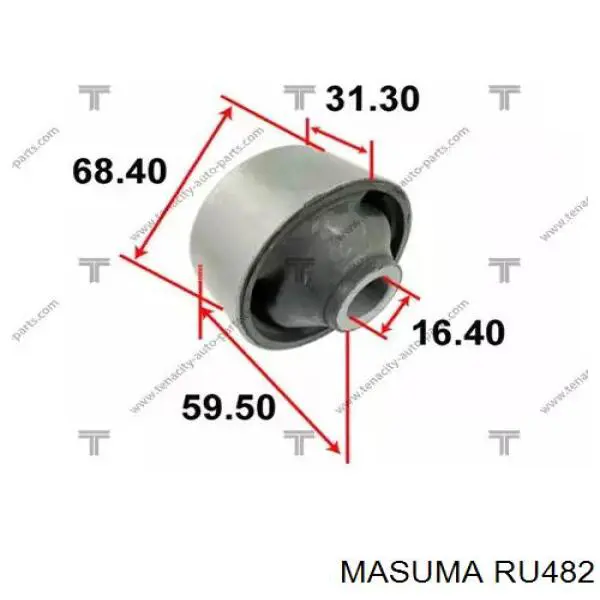 RU482 Masuma Bloco silencioso dianteiro do braço oscilante inferior