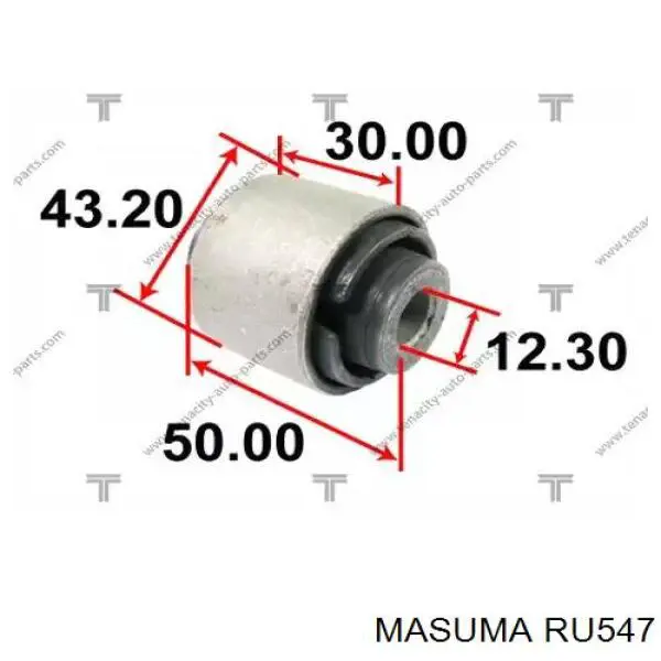 RU547 Masuma Bucha de estabilizador traseiro