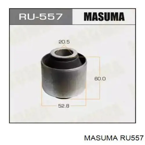 Compre RU557 Masuma Bloco silencioso do braço oscilante inferior traseiro longitudinal