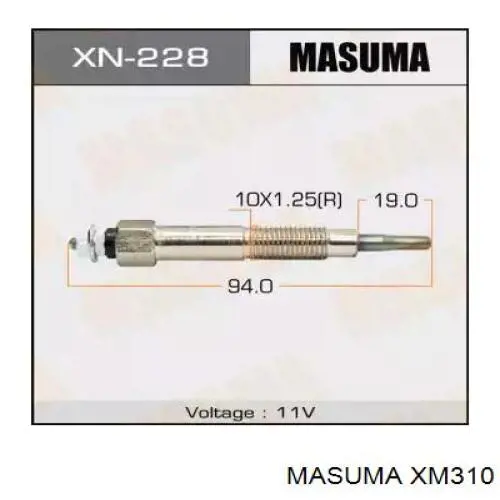 Vela de incandescência Masuma XM310 preço, a partir de 9,80 USD