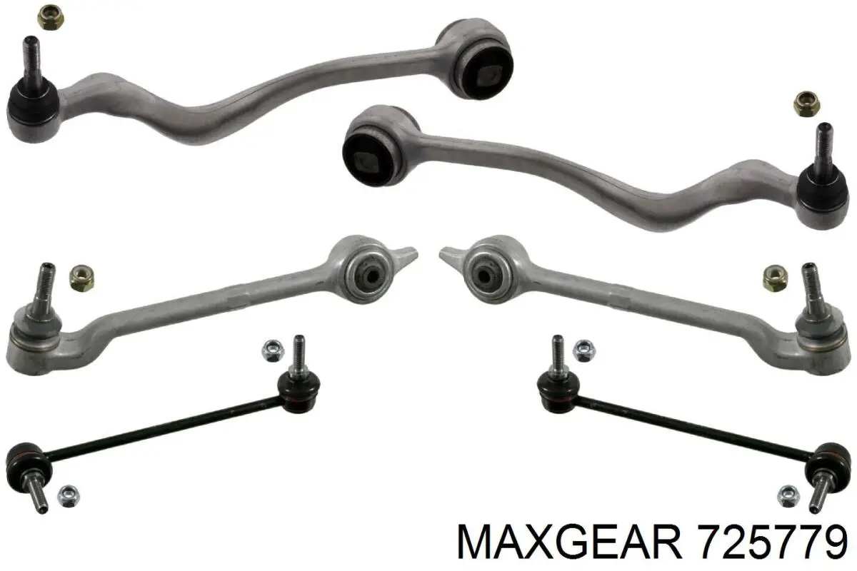 Kit de braços oscilantes de suspensão dianteira RL141718BKIT Raiso