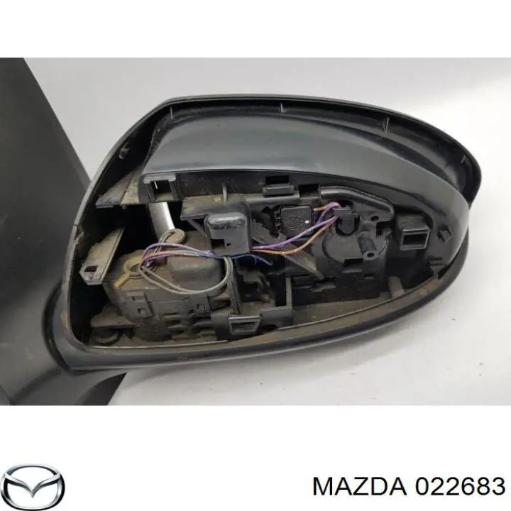 Espelho de retrovisão esquerdo 022683 Mazda