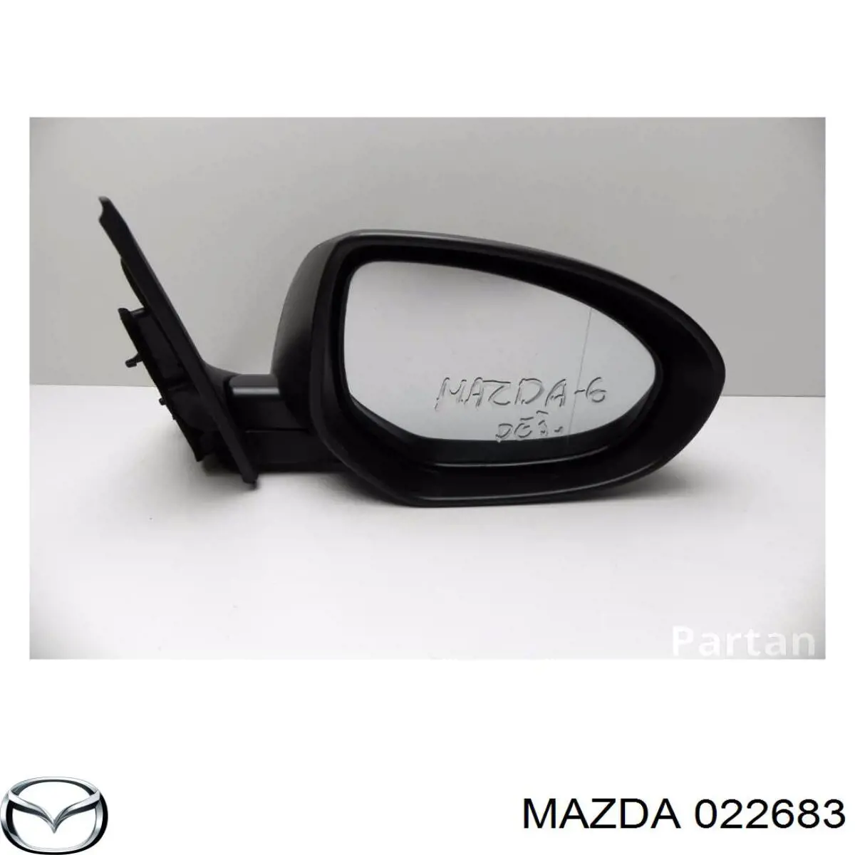 022683 Mazda Espelho de retrovisão esquerdo