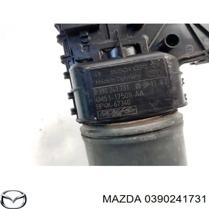 Motor de limpador pára-brisas do pára-brisas 0390241731 Mazda