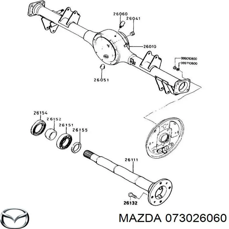 Respirador de cárter do eixo traseiro Mazda 73026060 preço, a partir de 27,31 USD
