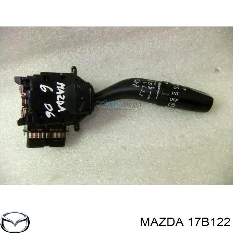 17B122 Mazda Comutador direito instalado na coluna da direção