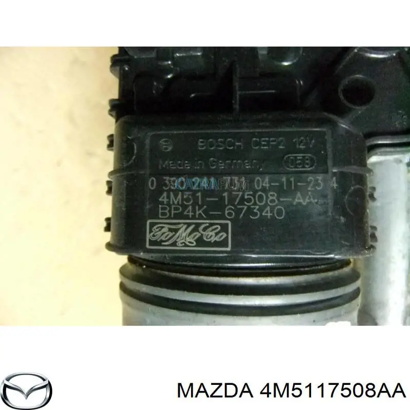 Motor de limpador pára-brisas do pára-brisas Mazda 4M5117508AA