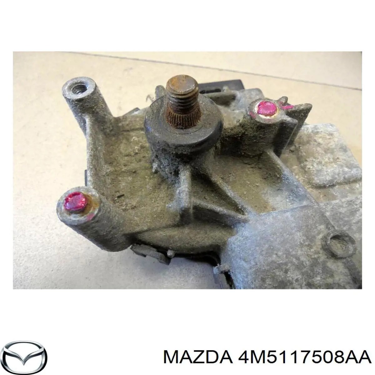 Motor de limpador pára-brisas do pára-brisas 4M5117508AA Mazda