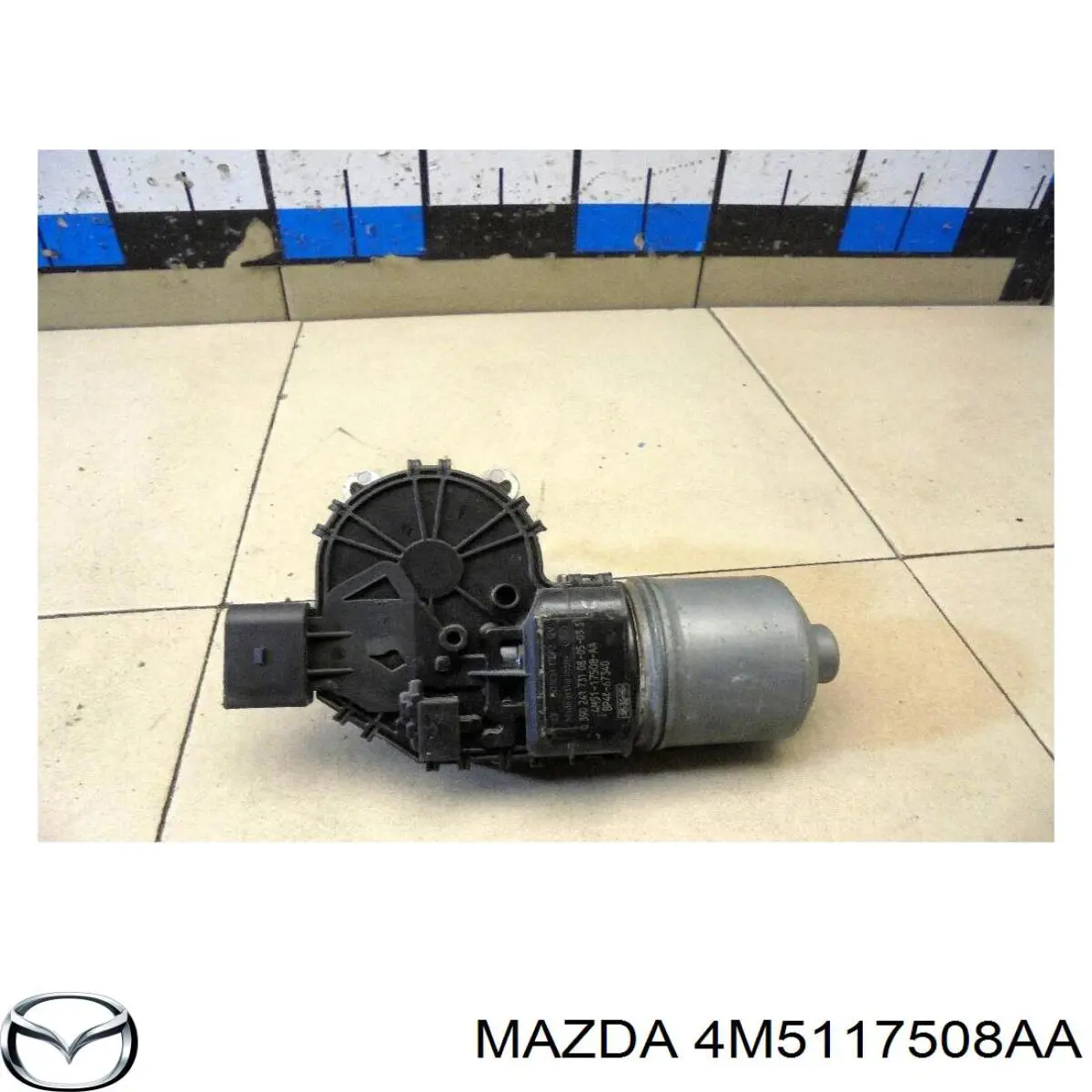 Motor de limpador pára-brisas do pára-brisas 4M5117508AA Mazda