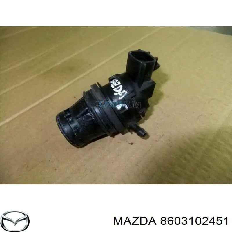 Bomba de motor de fluido para lavador de vidro dianteiro Mazda 8603102451