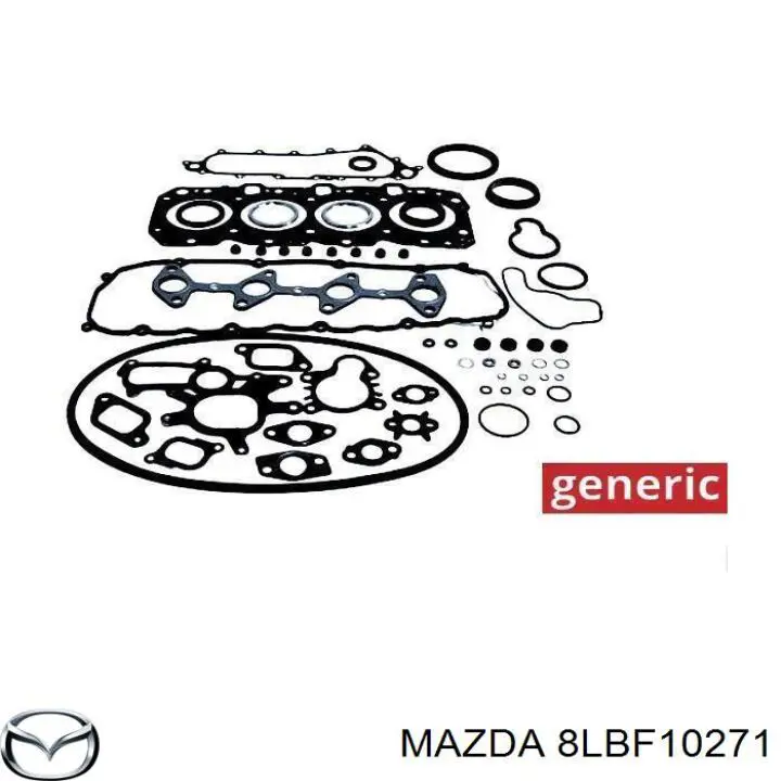 8LBF10271 Mazda Kit de vedantes de motor completo