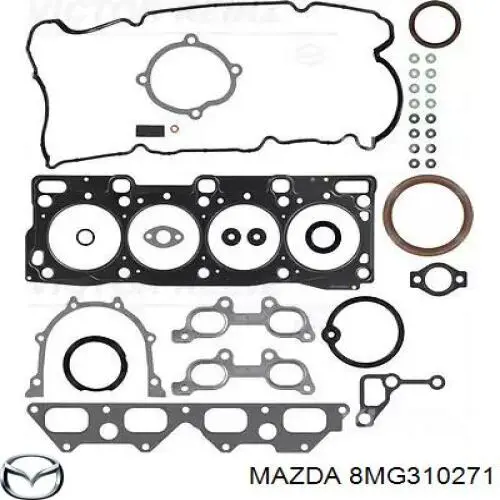 Kit de vedantes de motor completo Mazda 8MG310271 preço, a partir de 149,89 USD