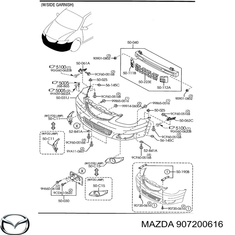  Mazda 907200616 preço, a partir de  