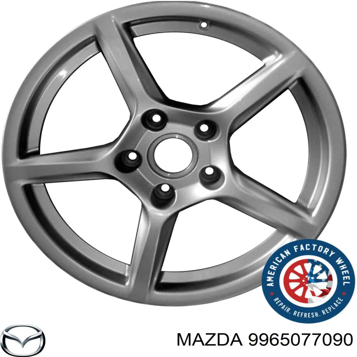 9965077090 Mazda Discos de roda de aleação ligeira (de aleação ligeira, de titânio)