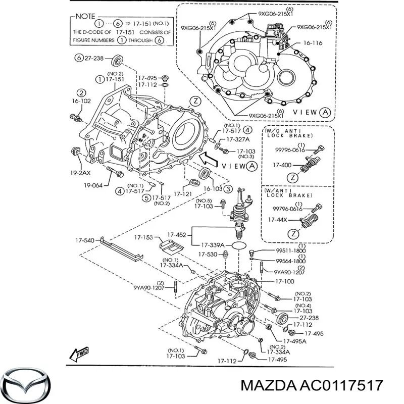 AC0117517 Mazda 