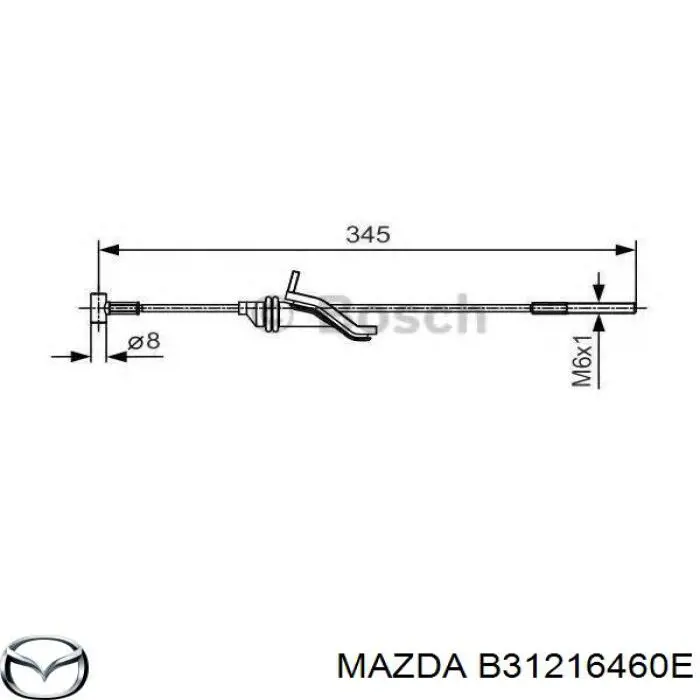 Disco de embraiagem B31216460E Mazda