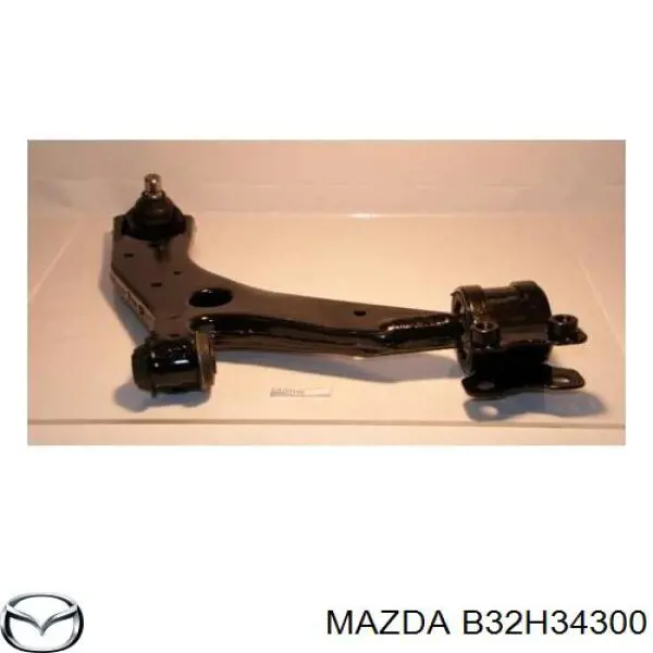 Compre B32H34300 Mazda Braço oscilante inferior direito de suspensão dianteira