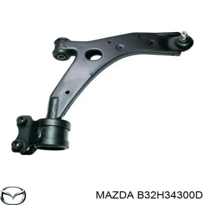 Compre B32H34300D Mazda Braço oscilante inferior direito de suspensão dianteira