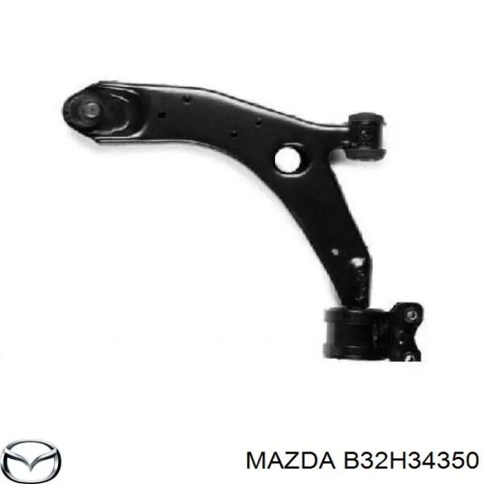 Compre B32H34350 Mazda Braço oscilante inferior esquerdo de suspensão dianteira