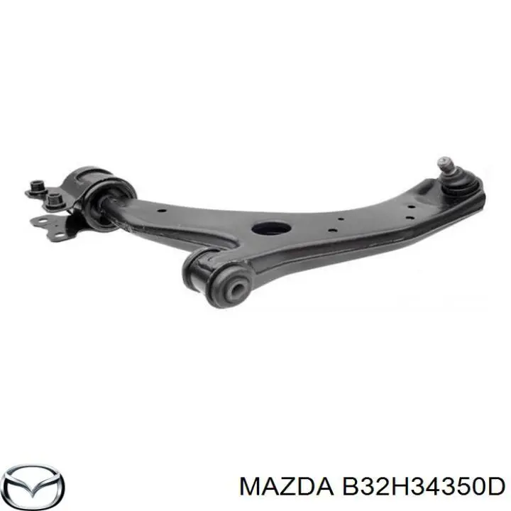 B32H34350D Mazda Braço oscilante inferior esquerdo de suspensão dianteira