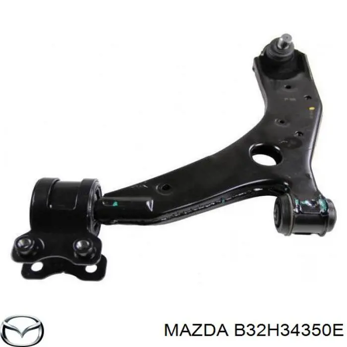 Compre B32H34350E Mazda Braço oscilante inferior esquerdo de suspensão dianteira