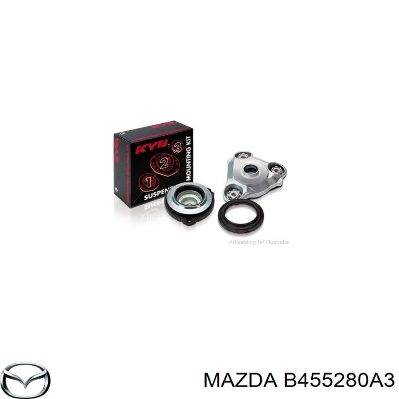 Compre B455280A3 Mazda Suporte de amortecedor traseiro