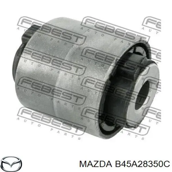 B45A28350C Mazda Braço oscilante inferior esquerdo de suspensão traseira