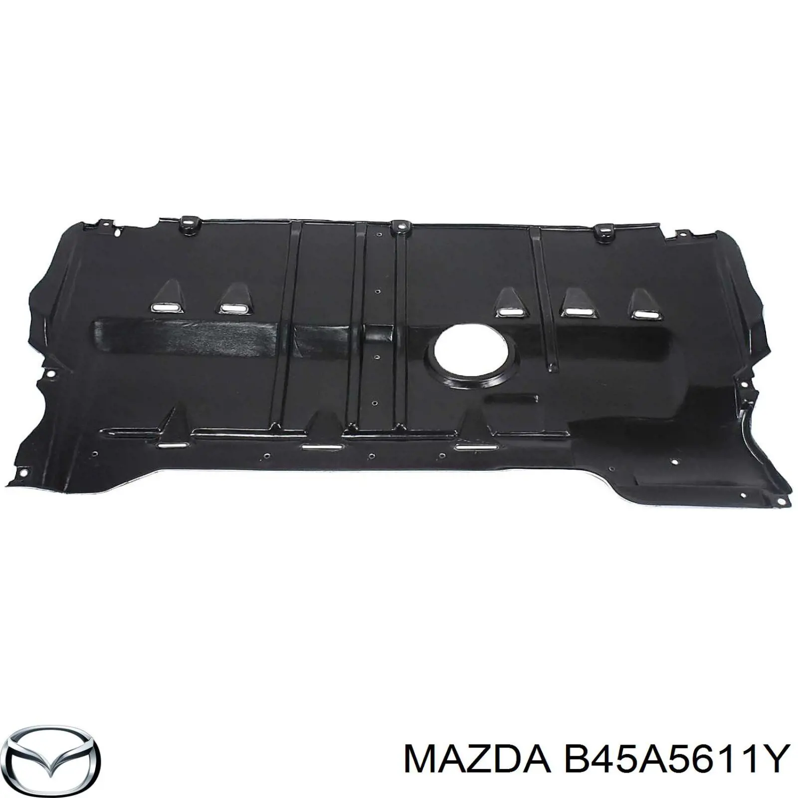 B45A5611Y Mazda Proteção do pára-choque dianteiro