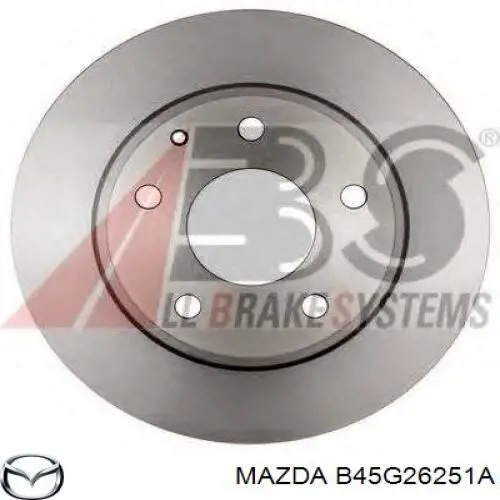 B45G26251A Mazda Disco do freio traseiro