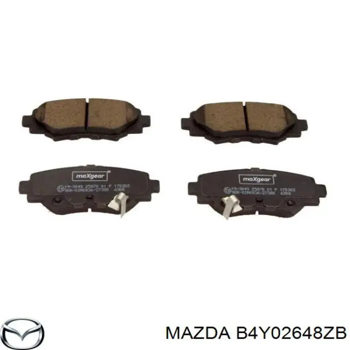 Compre B4Y02648ZB Mazda Sapatas do freio traseiras de disco