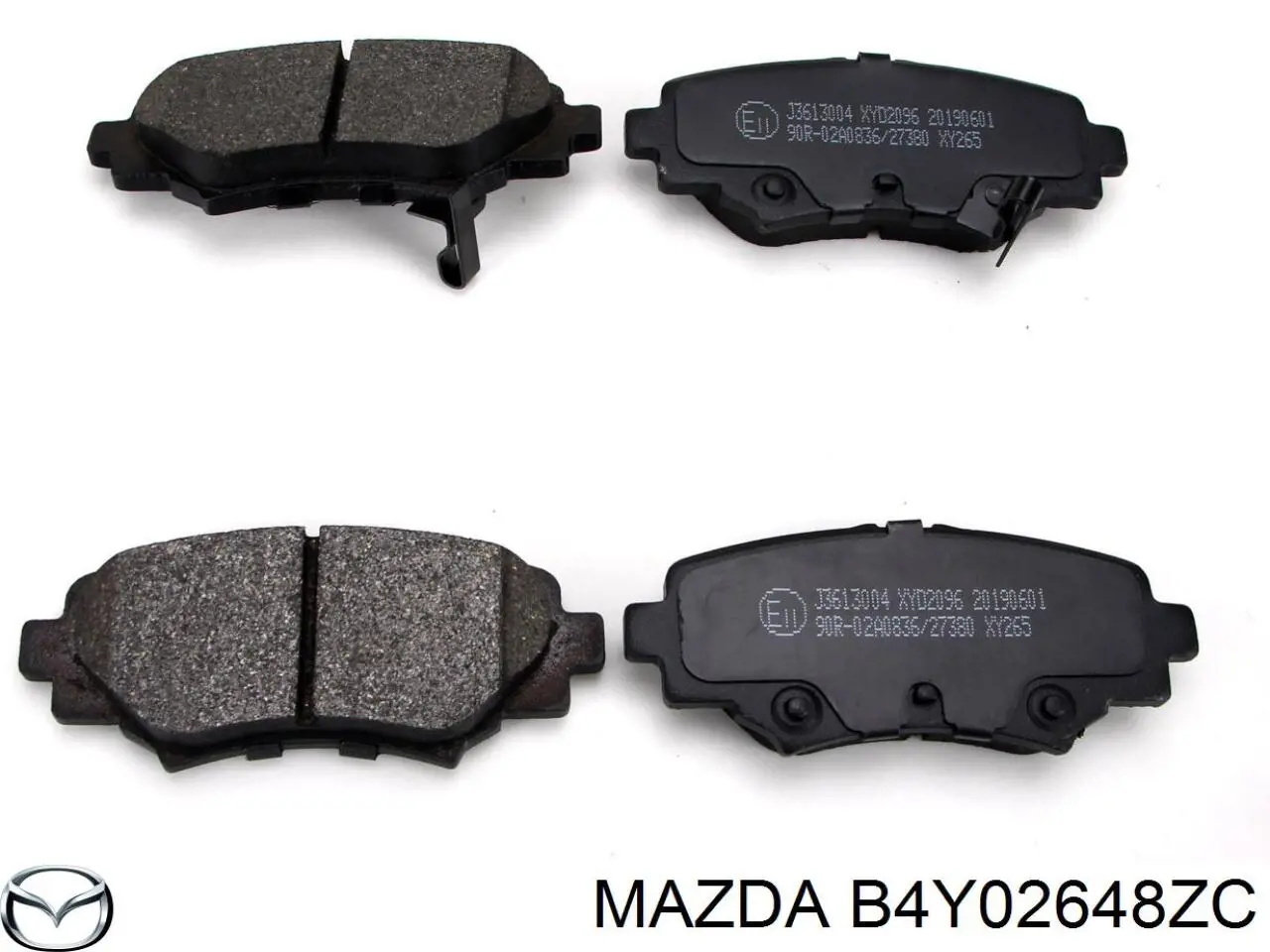 B4Y02648ZC Mazda Sapatas do freio traseiras de disco