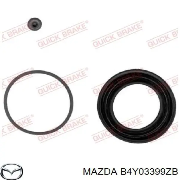 Compre B4Y03399ZB Mazda Suporte do freio dianteiro esquerdo