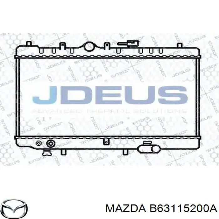 Compre B63115200A Mazda Radiador de esfriamento de motor
