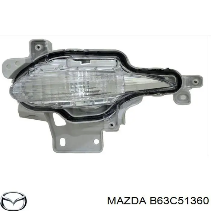B63C51360 Mazda Posição (pisca-pisca) no pára-choque, esquerda