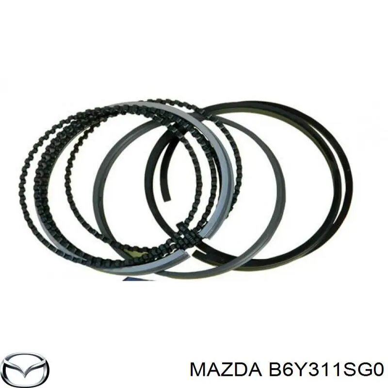Folhas inseridas principais de cambota, kit, padrão (STD) Mazda B6Y311SG0