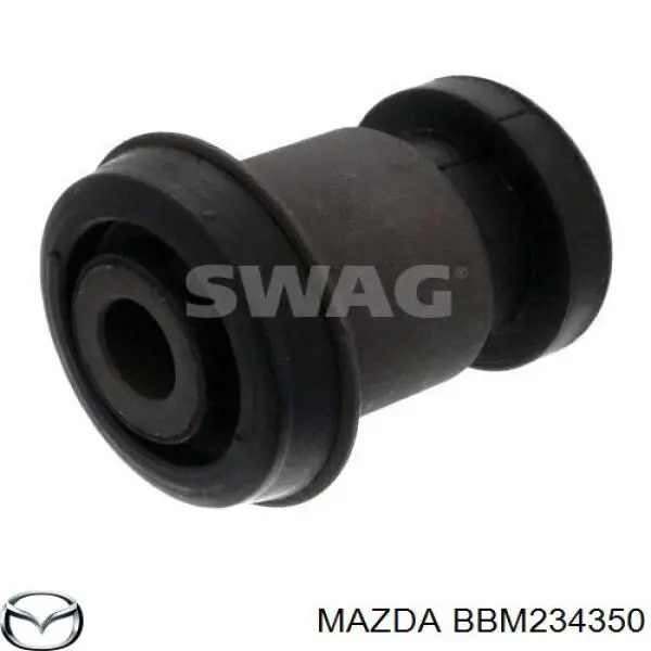 Compre BBM234350 Mazda Braço oscilante inferior esquerdo de suspensão dianteira