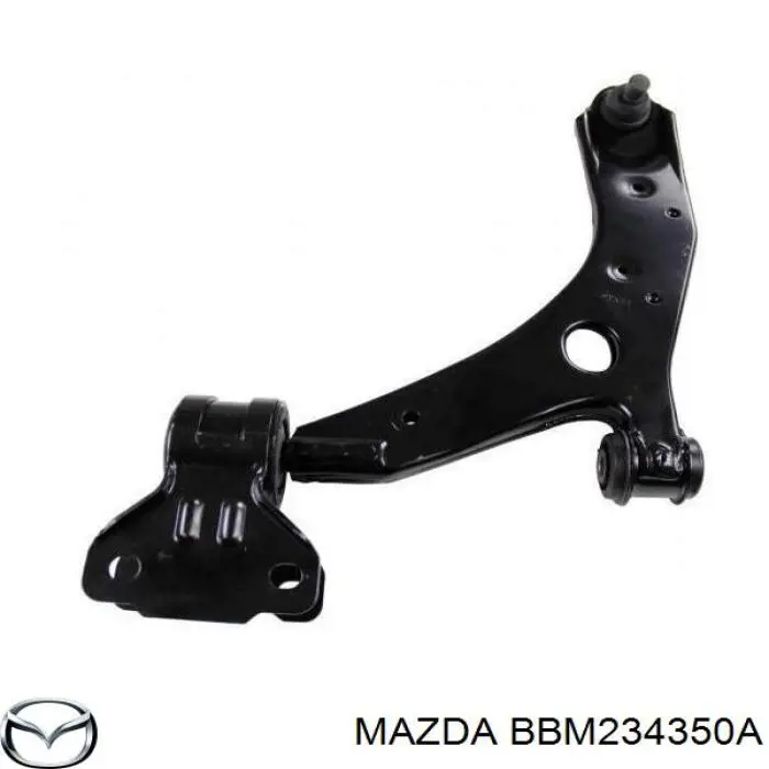 BBM234350A Mazda Braço oscilante inferior esquerdo de suspensão dianteira