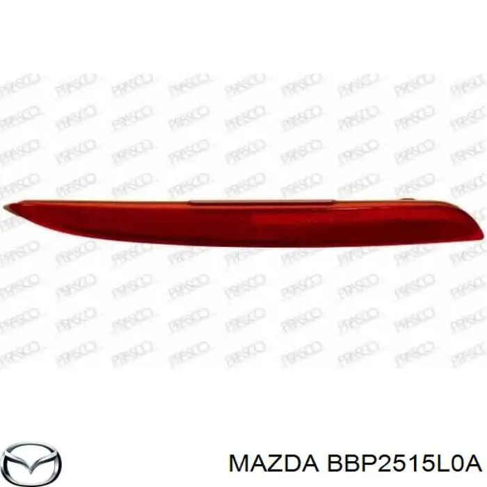 Retrorrefletor (refletor) do pára-choque traseiro direito Mazda BBP2515L0A preço, a partir de 21,47 USD